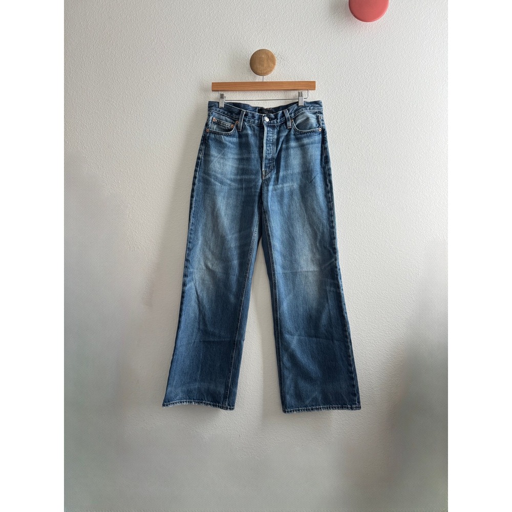 Alex Mill High Waisted Wide Leg Jeans Made in USA Size 28